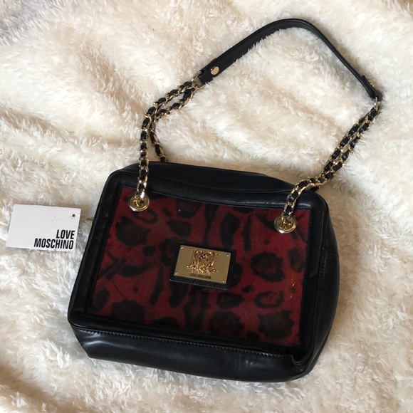 Love Moschino Handbags - Love Moschino Purse Red Cheetah Print (read desc)